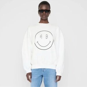 Anine Bing Jaci Smile Sweatshirt